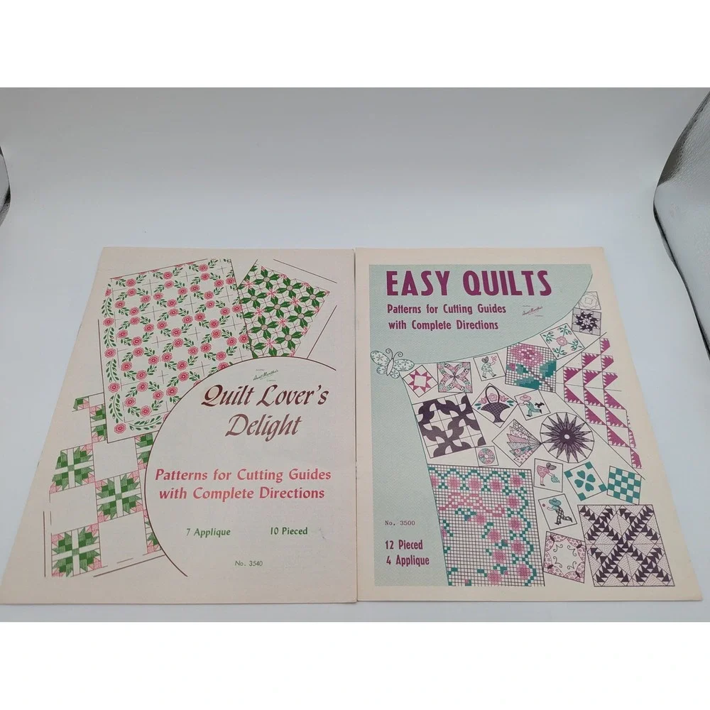 Vintage Aunt Martha's Quilt Pattern Booklets Lot of 6 Pieced Applique Designs
